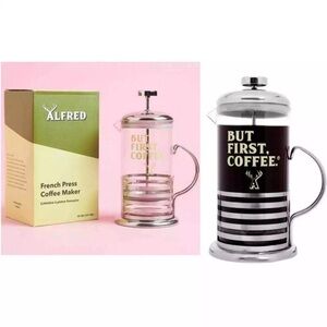 ALFRED INC. French Press Coffee Maker BRAND NEW IN BOX / NWT